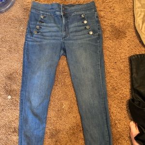 Express skinny high rise stretch jeans 12r